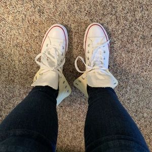 white fold over converse high tops